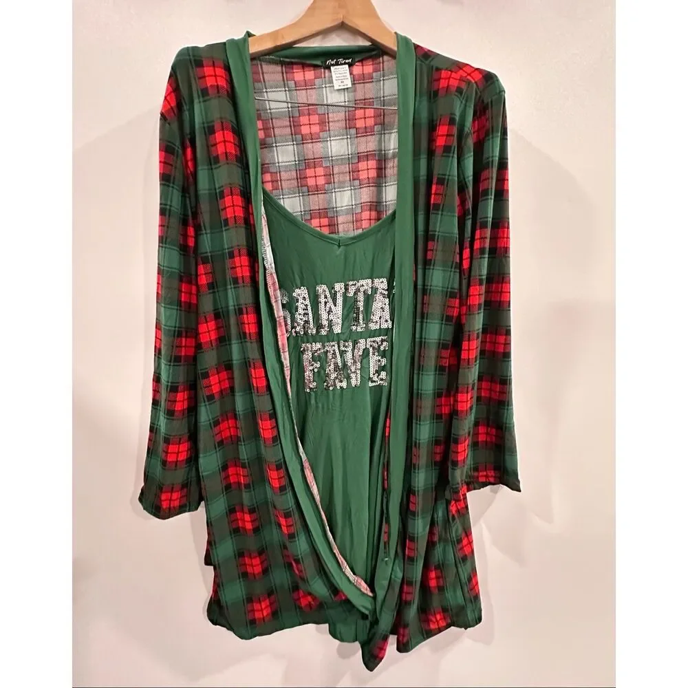 PJ Robe Set - Green/red - Picture 6 of 8